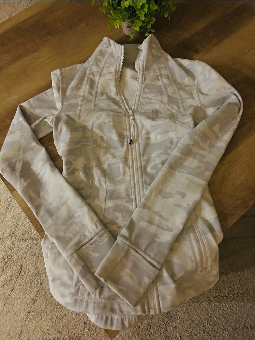 Lululemon Light Camo Zip-Up Jacket - Neutral Tones